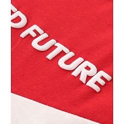 Pine Kids Cotton Knit Half Sleeves T-Shirt with Text Print - Multicolour