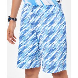 Pine Active Super Stretch Printed Cycling Shorts - Blue