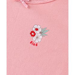 Pine Kids Cotton Lycra Knit Sleeveless Slips Floral Print Pack of 3 - Multicolour