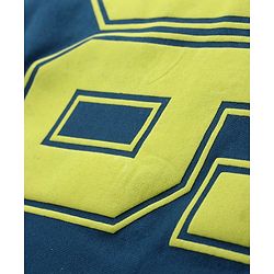 Pine Kids Knit Full Sleeves Sweatshirt Number Print - Navy Blue