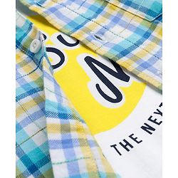 Pine Kids Cotton Woven Full Sleeves Check Shirt with Inner T-Shirt - Multicolour