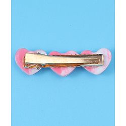 Pine Kids Free Size Heart Applique Hair Pins Pack of 5 - Multicolour