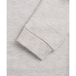 Pine Kids Full Sleeves Solid Thermal Vest - Light Grey