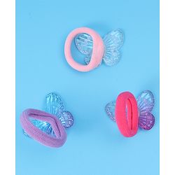 Pine Kids Rubber Bands & Scrunchies Sets Free Size pack of 3 - Multicolor