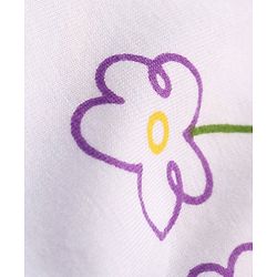 Pine Kids Cotton Knit Frock With Half Sleeves Inner Tee Text Printed - Red & White