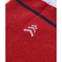 Pine Kids Cotton Knit Ankle Length Color Block Socks Pack Of 3 (Color May Vary)