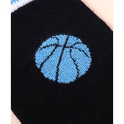 Pine Kids Cotton Knit Ankle Length Color Block Sport Theme Socks Pack Of 3 (Color May Vary)