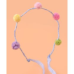 Pine Kids Pom-Pom Hair Bands -Blue