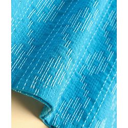 Pine Kids Cotton Woven Full Sleeves Solid Kurta Pyjama Set - Light Blue