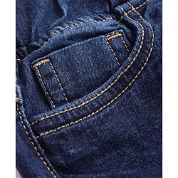 Pine Kids Denim Full Length Solid Jeans - Dark Blue