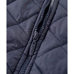 Pine Kids Full Sleeves Padded Quilted Jacket Solid Colour - Navy Blue