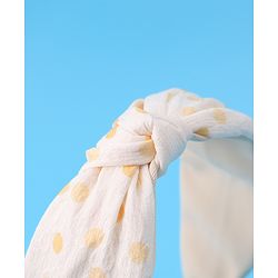 Pine Kids Knotted Hair Band Free Size - Beige