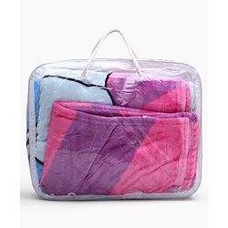 Pine Kids Disney Single Ply Fleece Blanket in Disney Princess Print - Pink