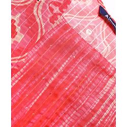 Pine Kids Woven Sequin Embroiderd Top & Palazzo Set with Three Fourth Sleeves Jacket - Dark Pink