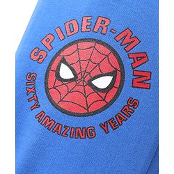 Pine Kids Marvel Terry Knit Full Length Lounge Pant With Spiderman Graphic - Blue