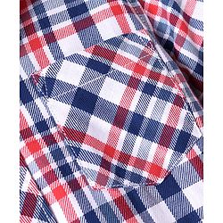 Pine Kids Cotton Woven Full Sleeves Checkered Shirt with T-Shirt - Lilac
