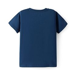 Pine Kids Cotton Knit Half Sleeves T-Shirt with Text Print Pack of 3 - Navy Blue & Mint
