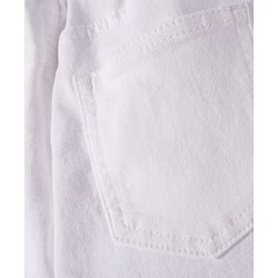 Pine Kids Woven Full Length Washed Denim Jeans - White