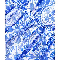 Pine Kids Woven Sleeveless Dress With Floral Print - Blue