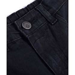 Pine Kids Woven Full Length Washed Denim Jeans - Navy Blue