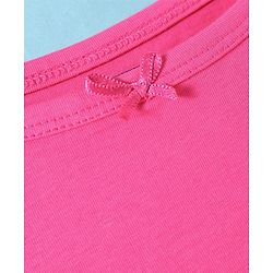 Pine Kids Cotton Lycra Knit Singlet Sleeves Solid Color Slips Pack of 3 - (Color May Vary)