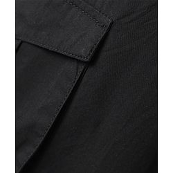 Pine Kids Cotton Elastane Woven Full Length Trouser With Cargo Pockets - Black
