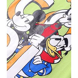 Pine Kids Disney Single Jersey Knit Half Sleeves T-Shirt with Mickey Mouse & Friends Graphics Pack of 3 - Light Green Blue & White