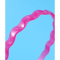 Pine Kids Solid Color Hair Bands Pack of 2 - Purple & Fuchsia