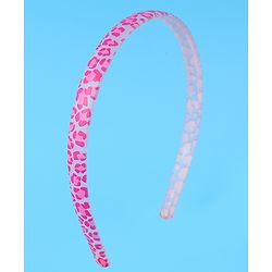 Pine Kids Printed Hair Bands Free Size Pack of 2 - Fuchsia