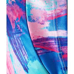 Pine Active Knit Half Sleeves Printed T-Shirt - Blue