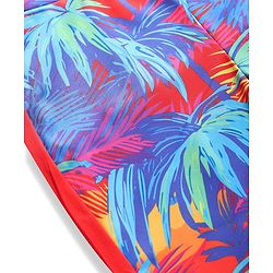 Pine Active Full Length Super Stretch Leggings Tropical Print - Red