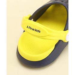 Pine Kids Clogs with Back Strap - White & Green