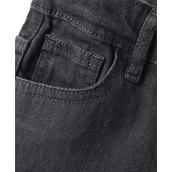 Pine Kids Denim Woven Full Length Washed Jeans - Navy Blue
