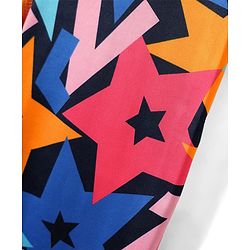 Pine Active Knit Super Stretch Leggings With Star Print - Multicolor