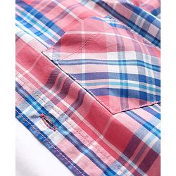 Pine Kids Cotton Woven Full Sleeves Checkered Shirt With T-Shirt - Multicolour