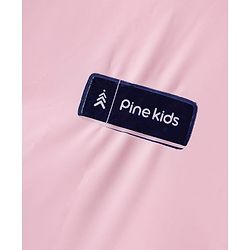 Pine Kids Full Sleeves Hooded Butterfly Raincoat - Light Pink