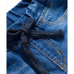Pine Kids Denim Woven Full Length Washed Jeans - Blue