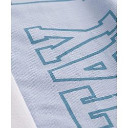 Pine Kids Cotton Knit Full Length Track Pant with Text Print - White
