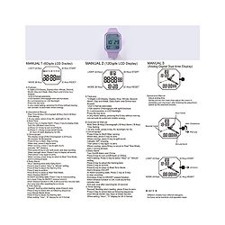 Pine Kids Solid Digital Watch Free Size - Purple
