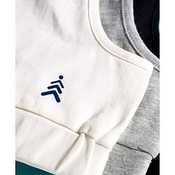 Pine Kids Cotton Elastane Knit Sleeveless Solid Color Bralettes Pack of 3 (Color May Vary)