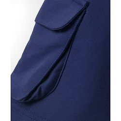 Pine Kids Looper Knit Above Knee Length Solid Colour Shorts Navy Blue