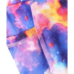 Pine Active Knit Full Length Super Stretch Printed Leggings - Multicolor
