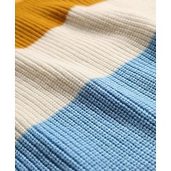 Pine Kids Knit Full Sleeves Pullover Sweater With Stripe Design - Multicolour