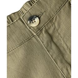 Pine Kids Cotton Elastane Woven Above Knee Length Solid Colour Shorts - Black