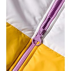 Pine Kids Woven Full Sleeves Hooded Padded Winter Jacket with Color Block Design - Multicolor