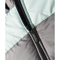 Pine Kids Woven Full Sleeves Hooded Solid Padded Jacket - Grey