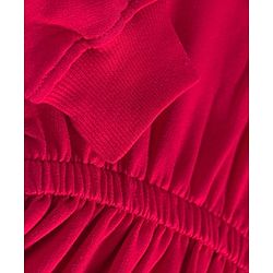 Pine Kids Cotton Knit Full Sleeves Winter Sweatshirt Dress With You are Enough Text Print - Red