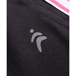 Pine Active Knit Full Length Super Stretch Track Pant With Tape Detailing - Black