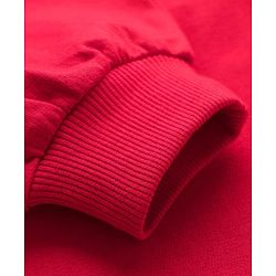 Pine Kids Looper Knit Full Sleeves Winter Wear Sweatshirt & Lounge Pant Set With Teddy Bear Print - Maroon & Black