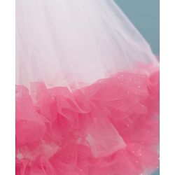 Pine Kids Woven Cap Sleeves Party Dress With Frill Detailing - White